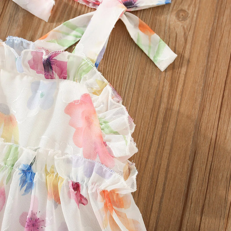 Vestido Infantil Cecília Delicado com Flores
